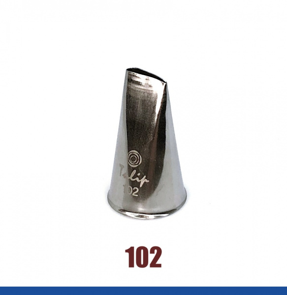 Кондитерская насадка 102 Tulip прорезь 9 мм, лепесток прямой малый Кондитерская насадка 102 Tulip прорезь 9 мм, лепесток прямой малый