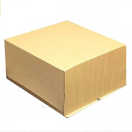 Коробка для торта 30*30*19 см Бурая (крафт) | упак 10-50 шт