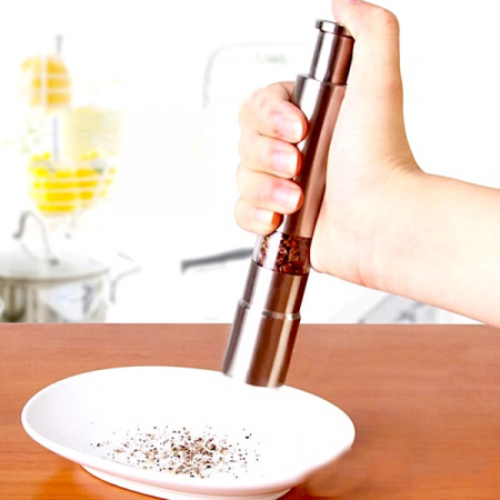 Мельница для перца, соли, мелких специй ручная нержав. сталь