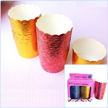 Бумажная капсула плотная для выпечки капкейков Ø низ 5 см, высота 3 см | 24 шт Бумажная капсула плотная для выпечки капкейков Ø низ 5 см, высота 3 см | 24 шт