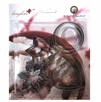 Вырубка стальная Сердце, Цветок, Снежинка, Кольцо 3-6 см | Набор 12 фигур Вырубка стальная Сердце, Цветок, Снежинка, Кольцо 3-6 см | Набор 12 фигур