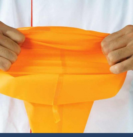 Кондитерский мешок силиконовый многоразовый 60 см superflex (оранжевый)