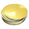 Подложка для торта Золото/Жемчуг 2х сторон. 0.8 мм, Ø 200 мм