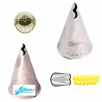 Кондитерская насадка лепесток 2-й изогнутый №99, 100 Ateco | средний размер Кондитерская насадка лепесток 2-й изогнутый №99, 100 Ateco | средний размер