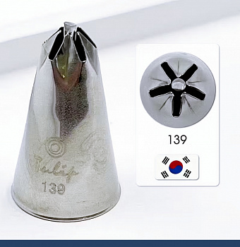 Кондитерская насадка 139 Tulip звезда закрытый центр Кондитерская насадка 139 Tulip звезда закрытый центр