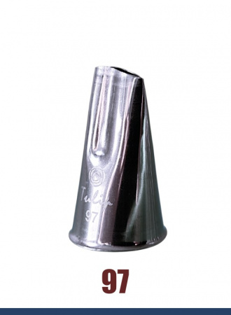 Кондитерская насадка 97 Tulip, Корея, прорезь 10 мм лепесток 2-й изогнутый