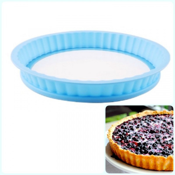 Силиконовая разъемная форма для Пирогов 26*4 см | Тарт Силиконовая разъемная форма для Пирогов 26*4 см | Тарт