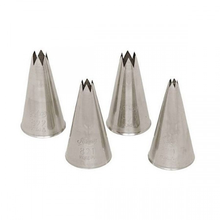 Кондитерская насадка открытая звезда №820-829 от Ateco | 6-10 лучей