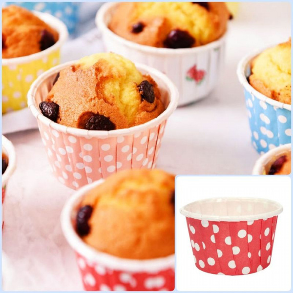 Бумажная капсула усиленная для выпечки капкейков Ø низ 5 см, высота 4 см | 20 шт Цветная и Печать Бумажная капсула усиленная для выпечки капкейков Ø низ 5 см, высота 4 см | 20 шт Цветная и Печать