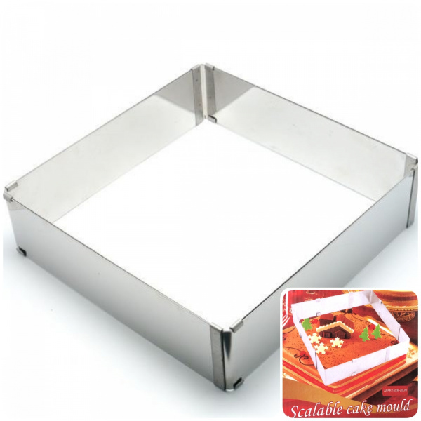 Форма для выпечки металлическая раздвижная |10-18, высота 5 cм Форма для выпечки металлическая раздвижная |10-18, высота 5 cм