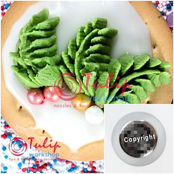 Насадка Ветка Папоротника №122 | L размер (Russian Nozzle #122 - Fern | L size | By Tulip Workshop)