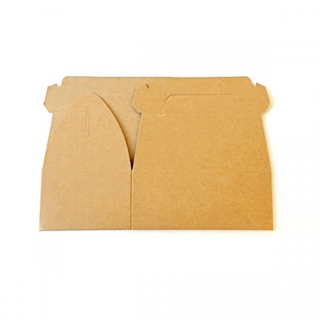 Крафт-коробка с ручками (сундучок) 12*8*6 см | упак. 25 шт