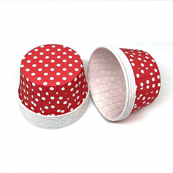 Бумажная капсула усиленная для выпечки капкейков Ø низ 6, см верх 4 см | 100 шт с Печатью Бумажная капсула усиленная для выпечки капкейков Ø низ 6, см верх 4 см | 100 шт с Печатью