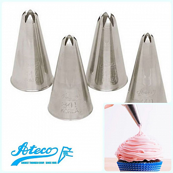 Кондитерская насадка закрытая звезда №840-843 от Ateco | 6 лучей малый размер Кондитерская насадка закрытая звезда №840-843 от Ateco | 6 лучей малый размер