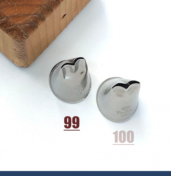 Кондитерские насадки лепесток 2-й изогнутый 99, 100 Tulip™ малый размер Кондитерские насадки лепесток 2-й изогнутый 99, 100 Tulip™ малый размер