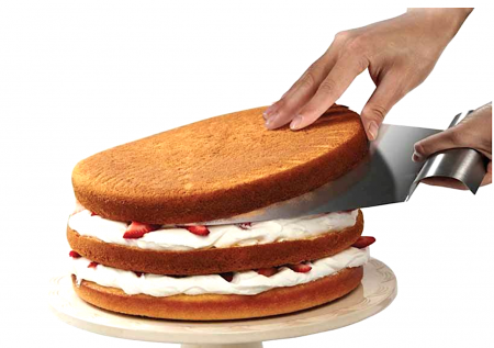 Кондитерский шпатель-переноска сталь | 28 см