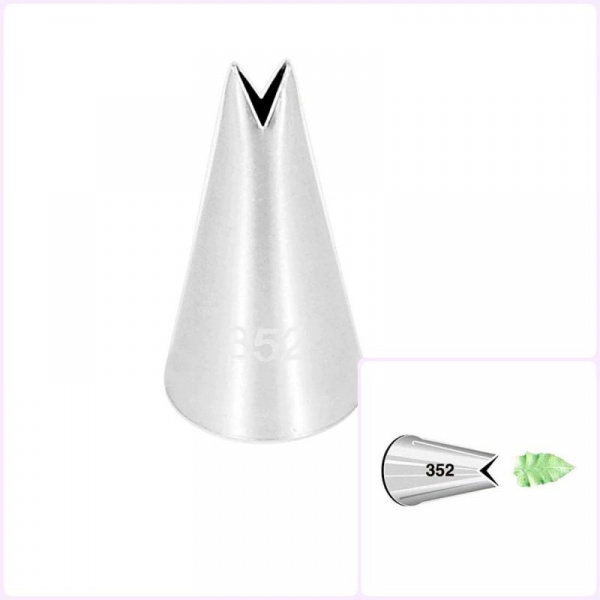 Кондитерская насадка листик розы №349-352 | Эконом Кондитерская насадка листик розы №349-352 | Эконом