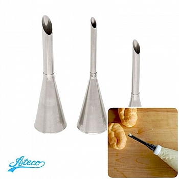 Кондитерская насадка для эклеров №229, 230, 231 Ateco | Bismarck Кондитерская насадка для эклеров №229, 230, 231 Ateco | Bismarck