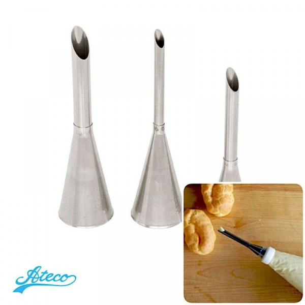 Кондитерская насадка для эклеров №229, 230, 231 Ateco | Bismarck Кондитерская насадка для эклеров №229, 230, 231 Ateco | Bismarck