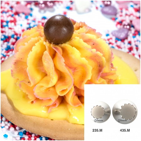 Насадка открытая звезда №235, 435 | Виннетта (12 лучей) - Standard open star tip #235, 435 | Viennetta | by Tulip Workshop