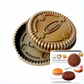 Силиконовая форма для выпечки | 2 Сооkiе ∅250 мм Силиконовая форма для выпечки | 2 Сооkiе ∅250 мм