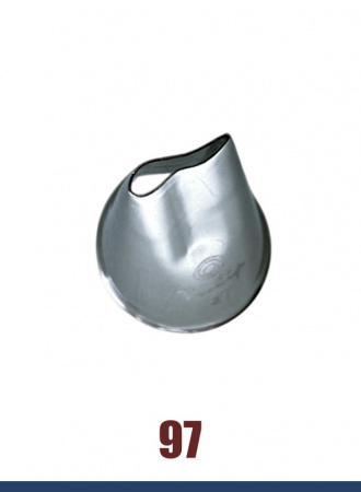 Кондитерская насадка 97 Tulip, Корея, прорезь 10 мм лепесток 2-й изогнутый