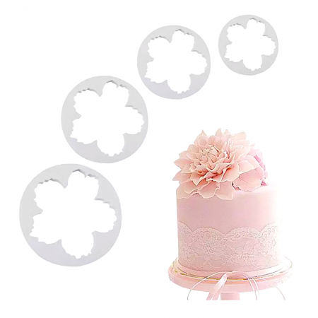 Вырубка лепестки Пиона | Набор 4 шт Вырубка лепестки Пиона | Набор 4 шт