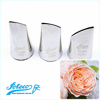 Кондитерская насадка ультратонкий лепесток №124К, 125К, 126К от Ateco Кондитерская насадка ультратонкий лепесток №124К, 125К, 126К от Ateco