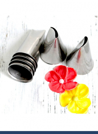 Кондитерская насадка 60 Tulip, Корея, прорезь 9 мм лепесток изогнутый правый