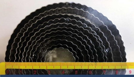 Вырубки Набор 11 шт Кольца-Цветок риф. ∅ 25-90 мм, h 30 мм, нержавеющая сталь, Tulip Вырубки Набор 11 шт Кольца-Цветок риф. ∅ 25-90 мм, h 30 мм, нержавеющая сталь, Tulip