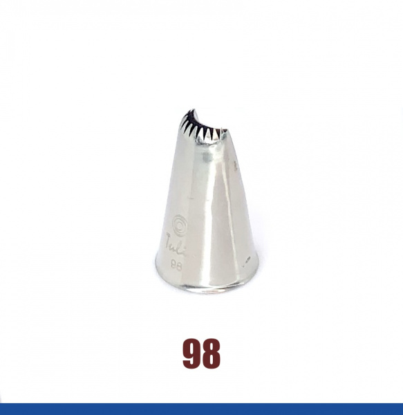 Кондитерская насадка 98 Tulip™ лента с зубчиками ракушка (Shell Basketweave) малая, прорезь 10 мм