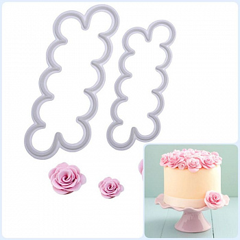 Вырубка лепестки Розы | Набор 2 шт Вырубка лепестки Розы | Набор 2 шт