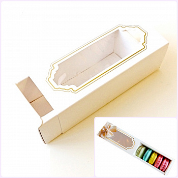 Коробка-пенал для макарони 14*5*5 см | упак. 10 шт