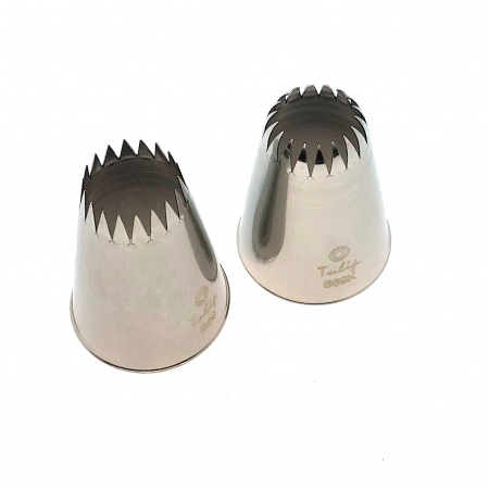 Кондитерская насадка 869 Tulip открытая звезда, Французская трубочка д.18 мм, 18 лучей